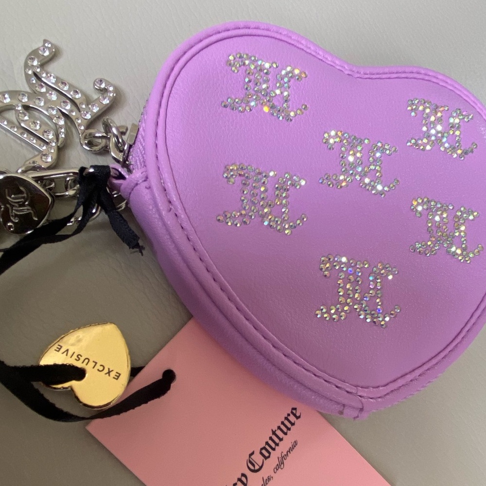 Juicy Couture Purple Heart wristlet - Picture 8 of 8